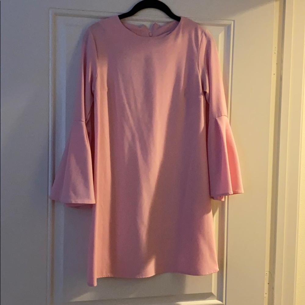 Baby pink babydoll dress